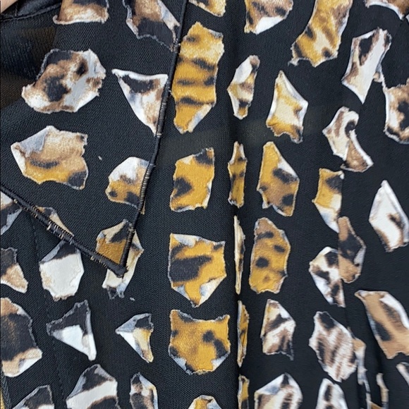 Walking Art- Black sheer zip up - Picture 2 of 2